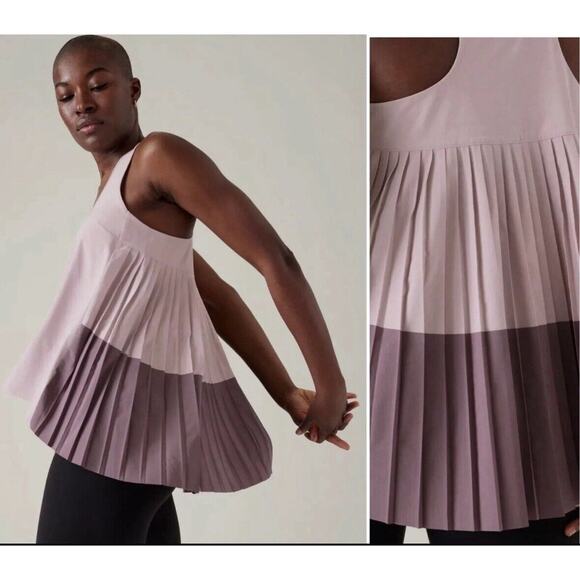 NWT ATHLETA Swing Forward Tank Yoga Running‎ Barre Mauve/Purple Medium MSRP $109 - Picture 1 of 4